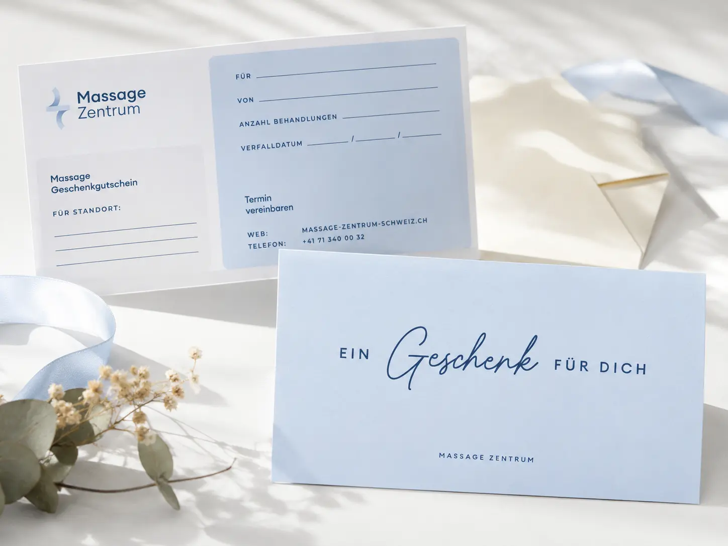 Massage-Gutschein für eine Behandlung im Massage Zentrum Wittenbach